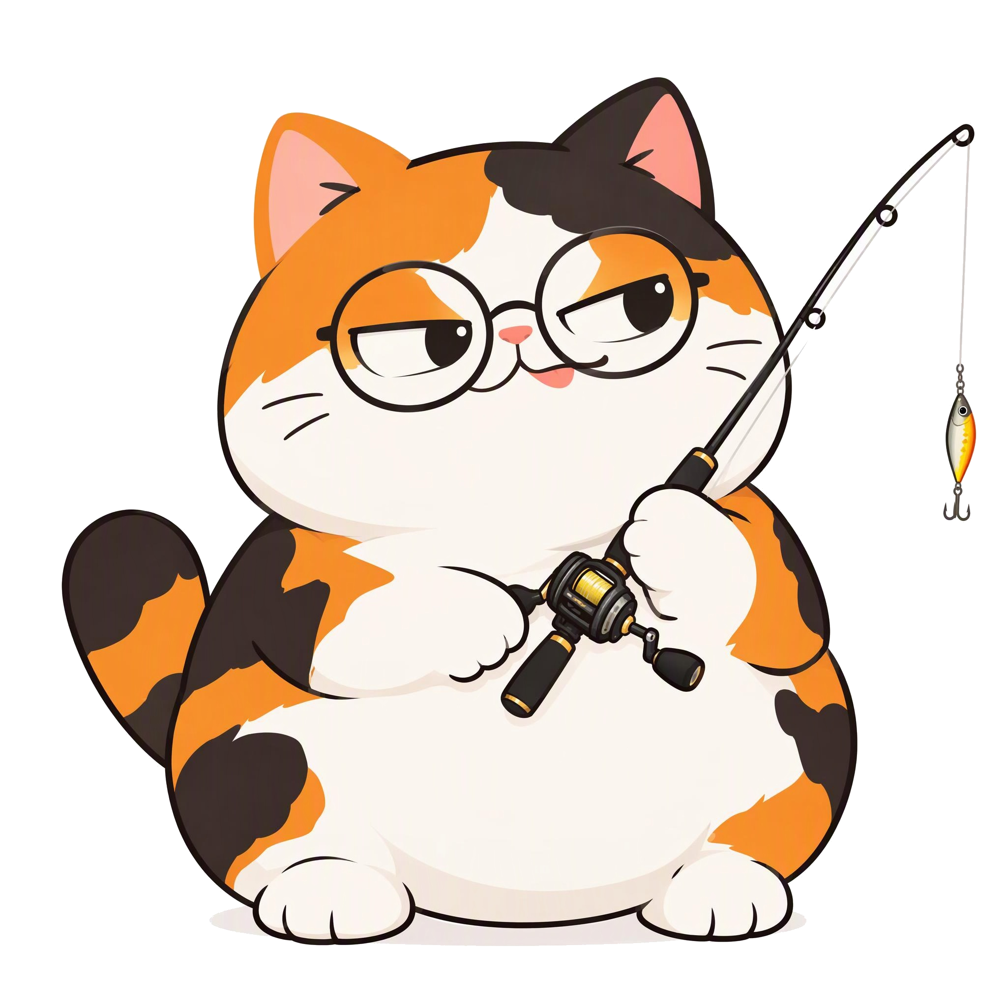 猫叔垂钓
